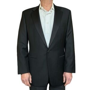 Baumler Men's Tuxedo Style Black Blazer Jacket Size EU 50 Made Austria